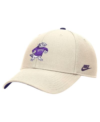 Nike Men's Natural TCU Horned Frogs Vintage Rise Dri-FIT Adjustable Hat