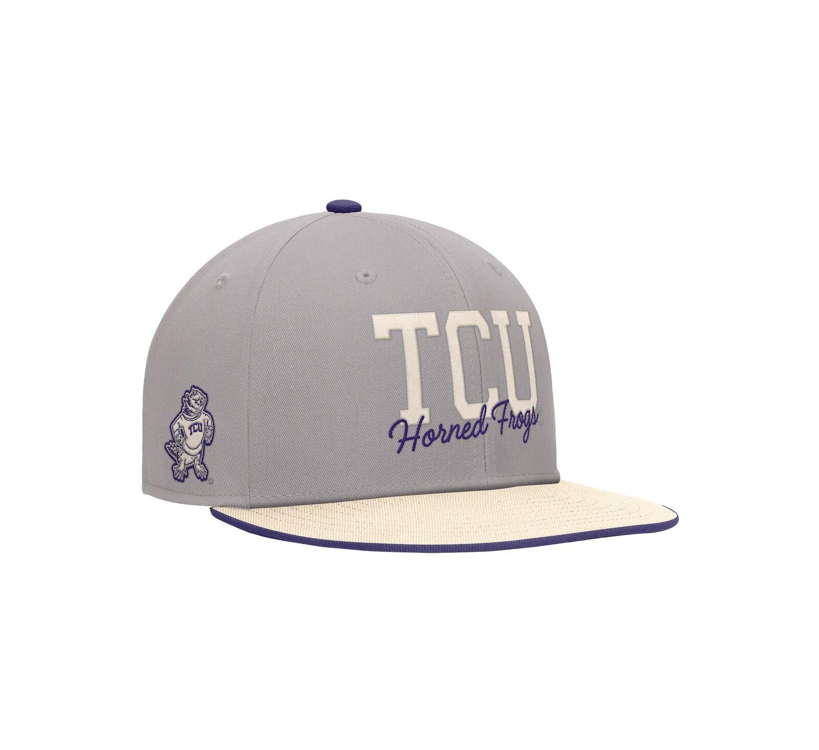 Nike Men's Gray TCU Horned Frogs Vintage Script Pro Dri-FIT Snapback Hat