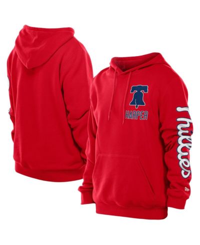 Мужское худи New Era Bryce Harper Red Philadelphia Phillies Design Lab Pullover Hoodie