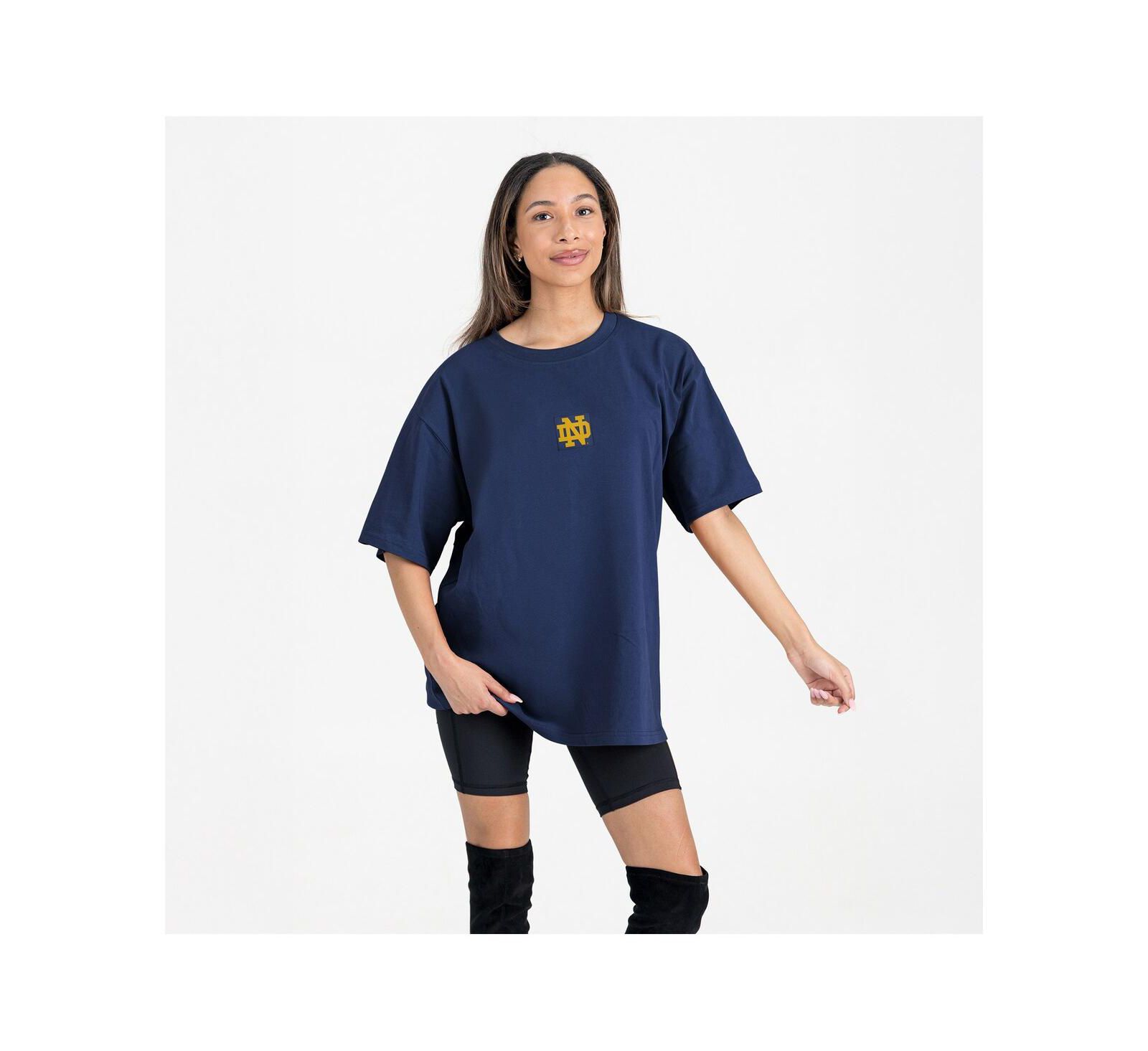 Gameday Couture Women's Navy Notre Dame Fighting Irish Oversized Back at Ya T-Shirt
