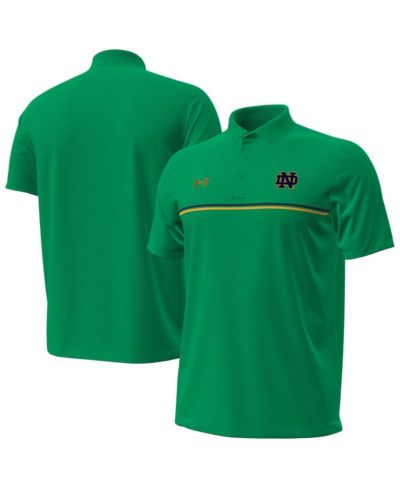 Мужская рубашка-поло Under Armour Performance Drive Green Notre Dame Fighting Irish