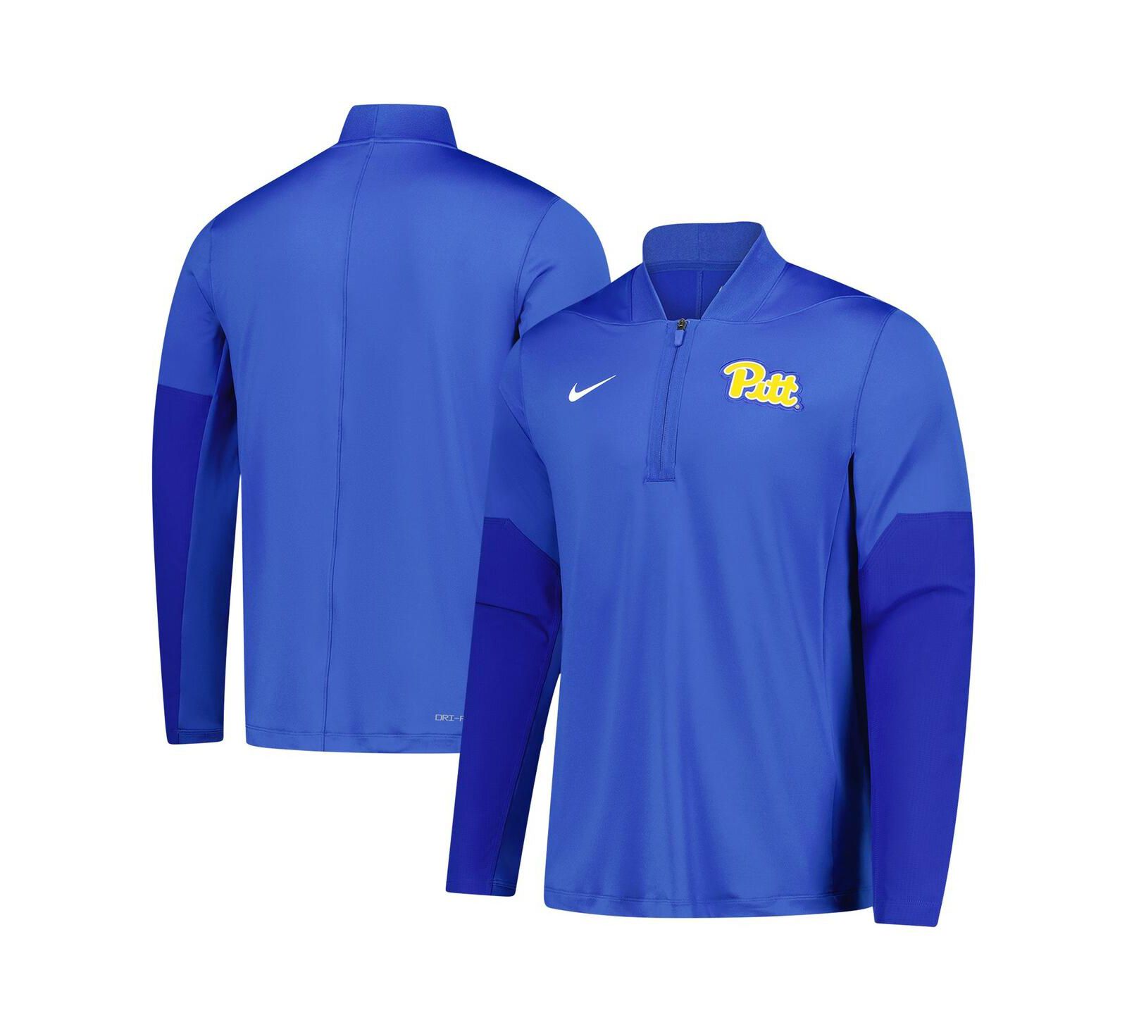 Nike Men's Royal Pitt Panthers Dri-FIT Half-Zip Pullover Sweatshirt