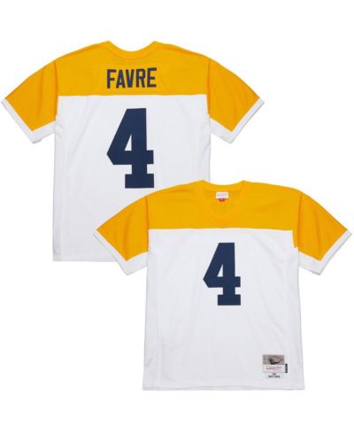 Мужское джерси Mitchell & Ness Brett Favre White Green Bay Packers 1994 Legacy Replica