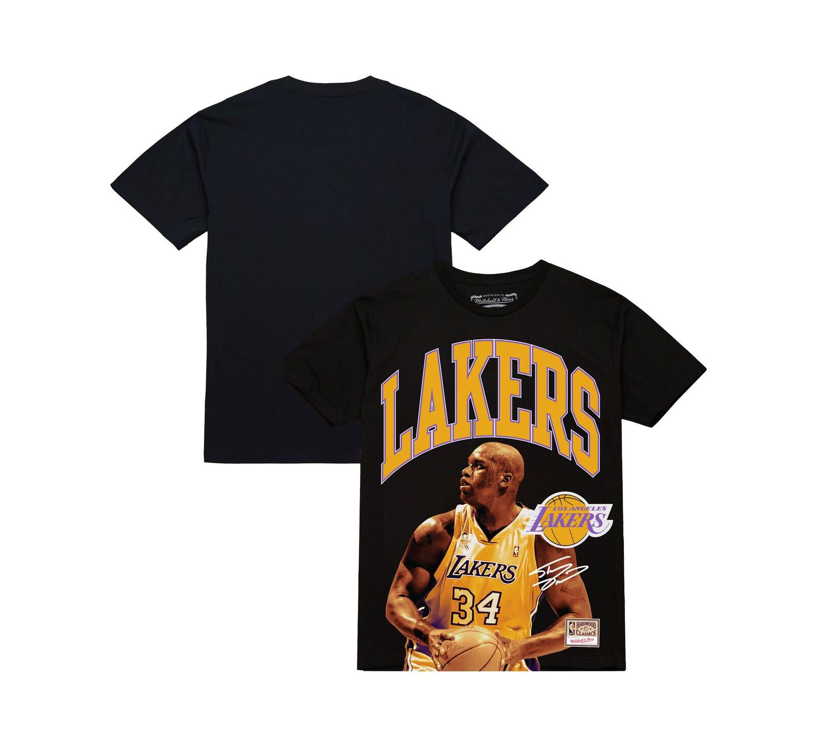 Mitchell & Ness Мужская футболка Mitchell & Ness Shaquille O'Neal Black Los Angeles Lakers Hardwood Classics Player Arch