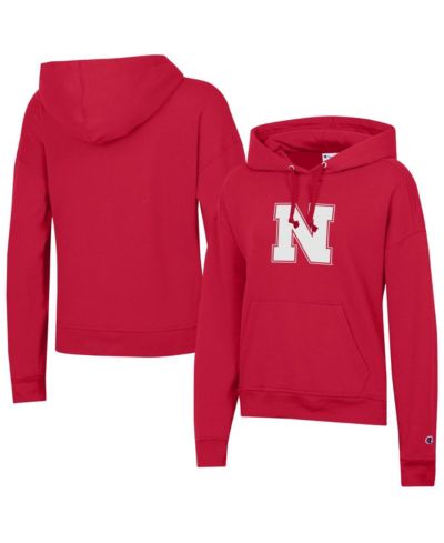 Champion Women's Scarlet Nebraska Huskers Power Blend Fleece Hoodie