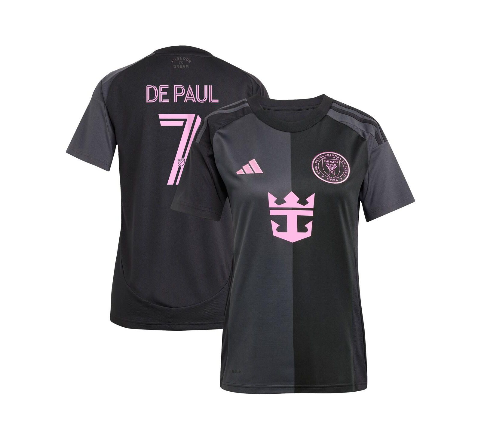 adidas Женская джерси Adidas Rodrigo De Paul Inter Miami CF 2025 The Fortitude Replica