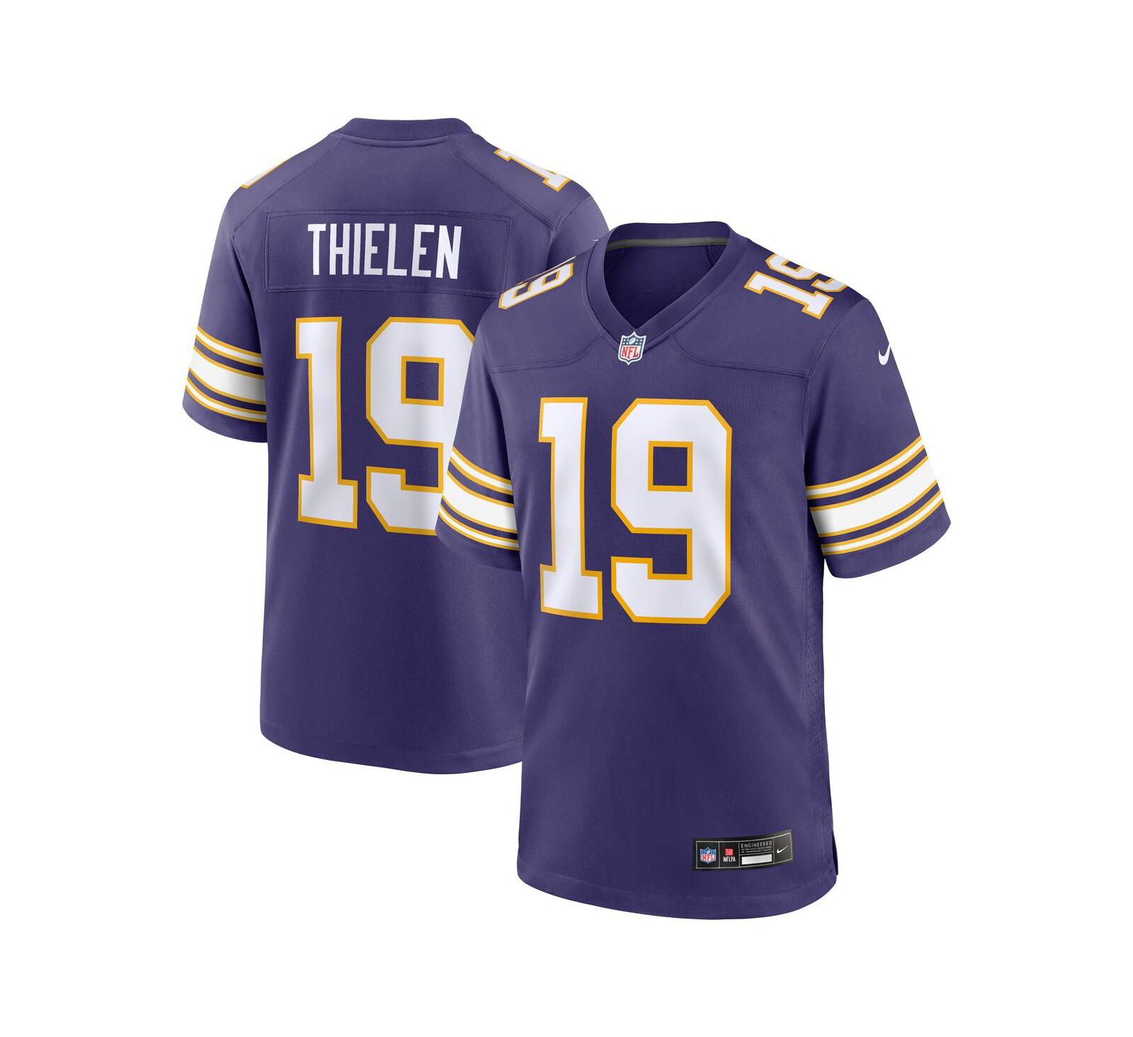 Nike Мужская джерси Adam Thielen Purple Minnesota Vikings Alternate Game Player
