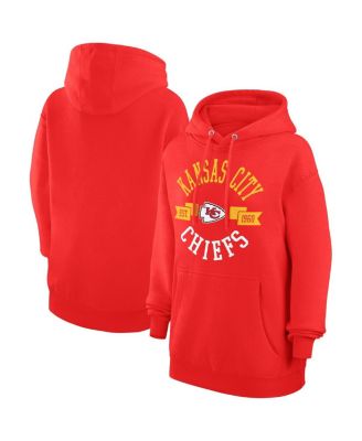 Женская толстовка G-III 4Her by Carl Banks Red Kansas City Chiefs Graphic Team Fleece Pullover