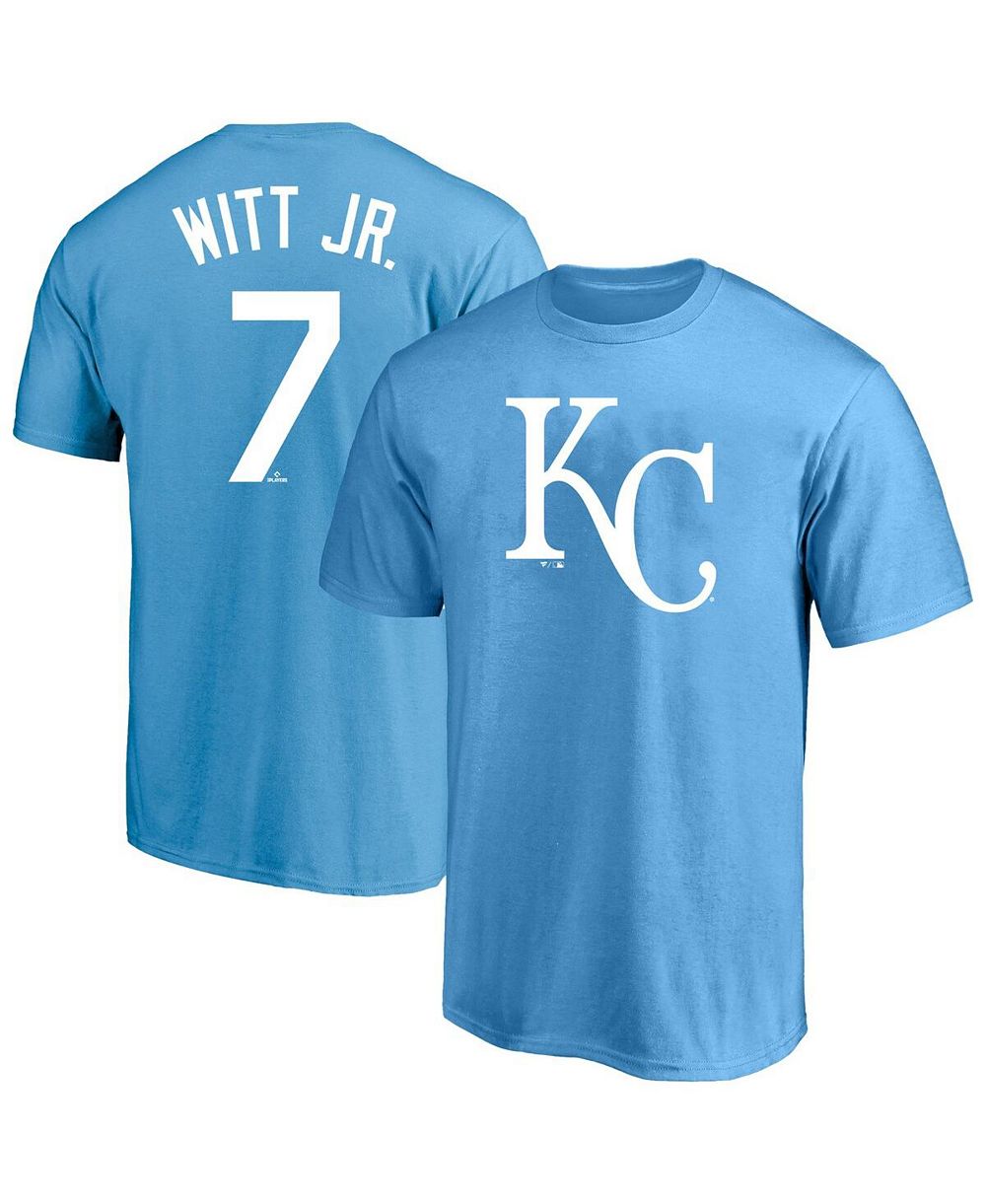 Fanatics Мужской Bobby Witt Jr. Royal Kansas City Royals Big & Tall Name & Number T-Shirt
