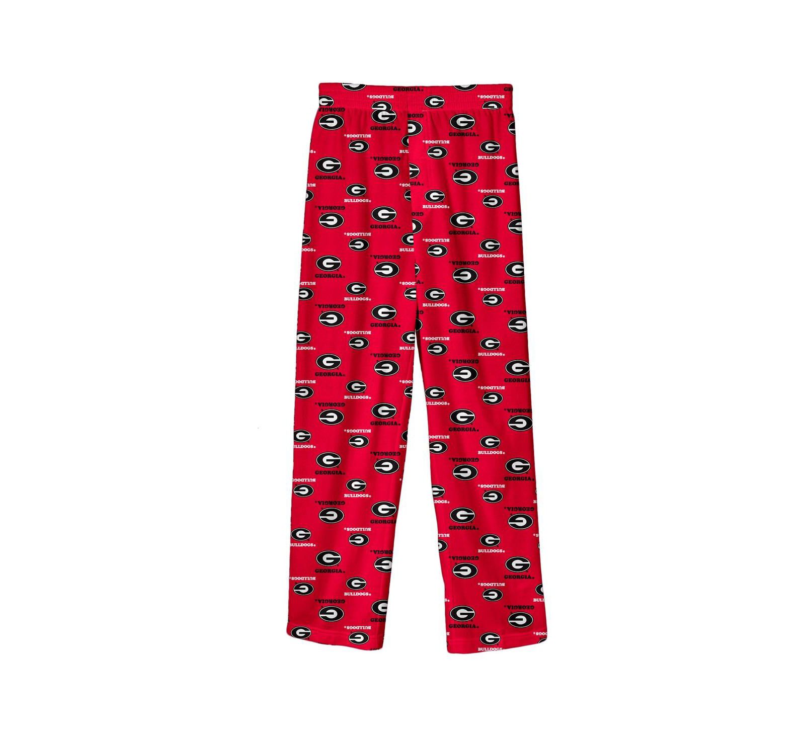 Брюки Outerstuff Red Georgia Bulldogs All-Over Team Logo для мальчиков и девочек