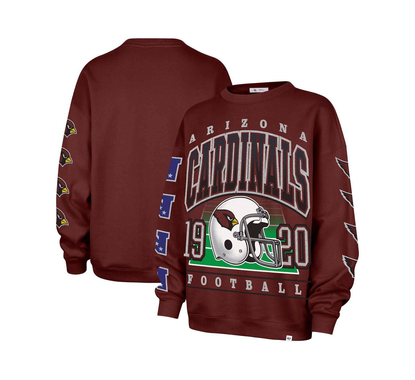 Женское свитшот '47 Brand Arizona Cardinals Go Big Oversized Pullover