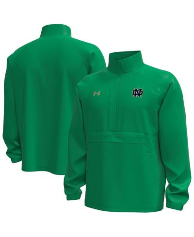 Мужская Under Armour Green Notre Dame Fighting Irish Unstoppable Woven Anorak Storm Tech Half-Zip Jacket