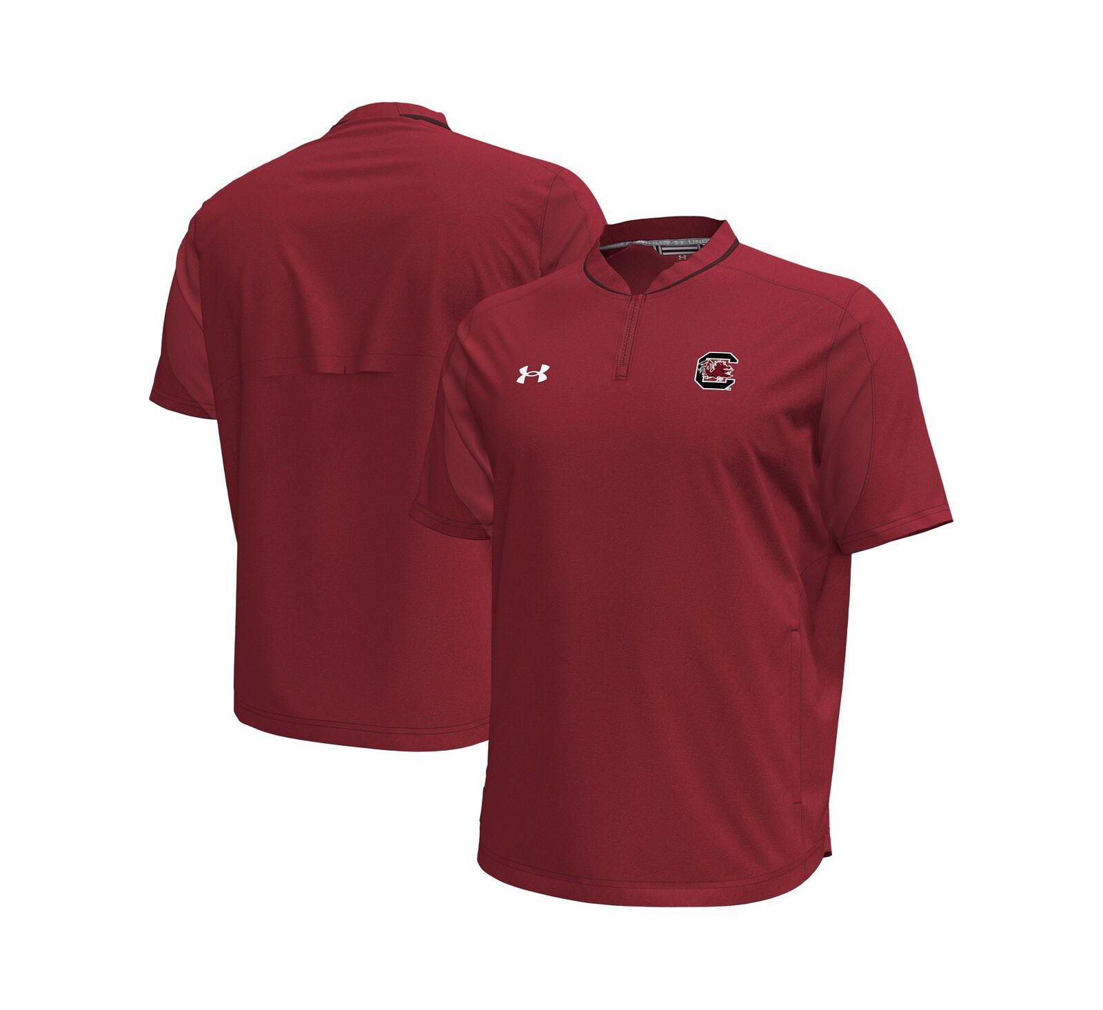Under Armour Men's Garnet South Carolina Gamecocks Motivate Quarter-Zip Performance Sweatshirt