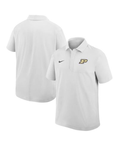 Мужская рубашка-поло Nike White Purdue Boilermakers Woven