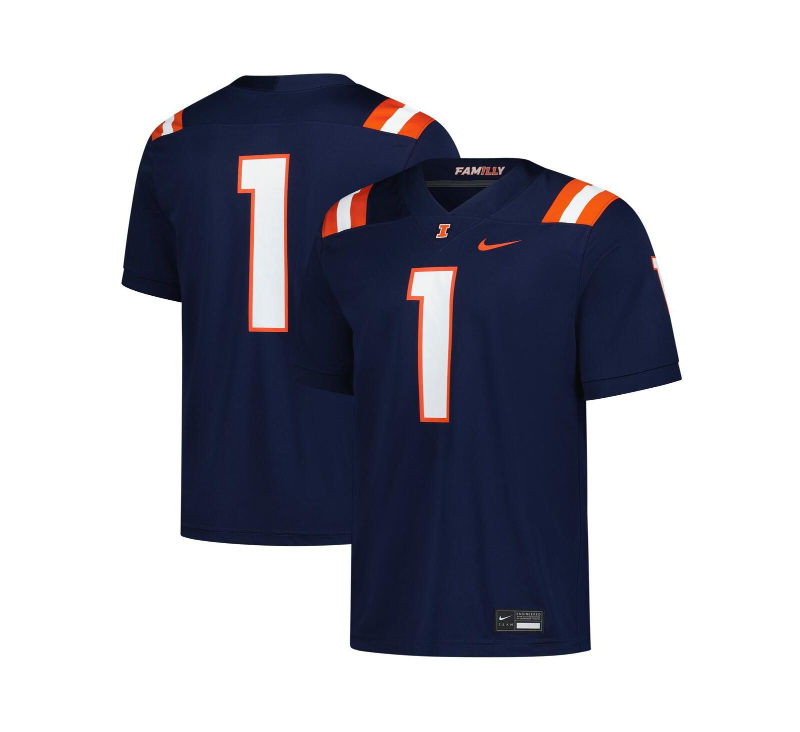 Nike Men's Navy Illinois Fighting Illini Untouchable Replica Game Jersey