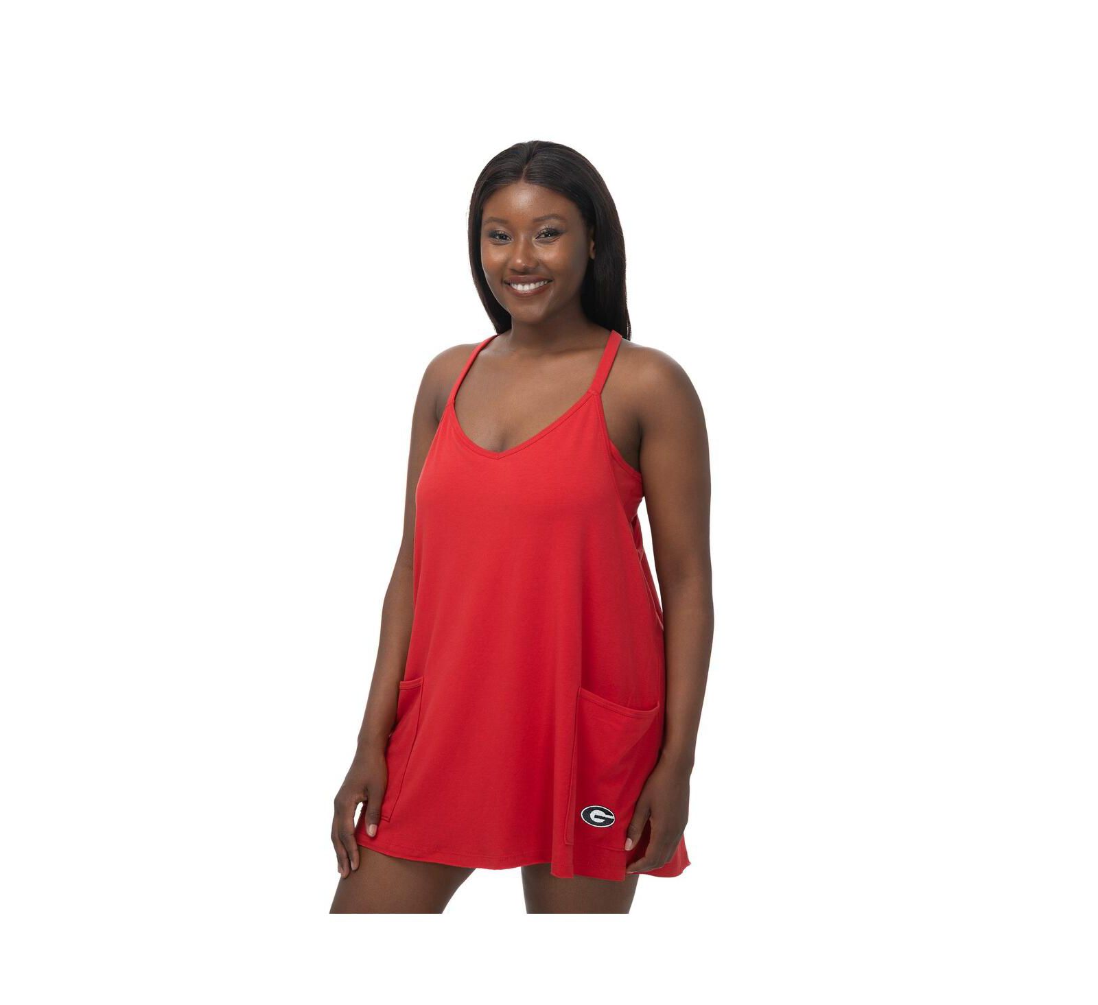 Женская юбка-шорты ZooZatz Red Georgia Bulldogs Active Pocketed Skort Dress