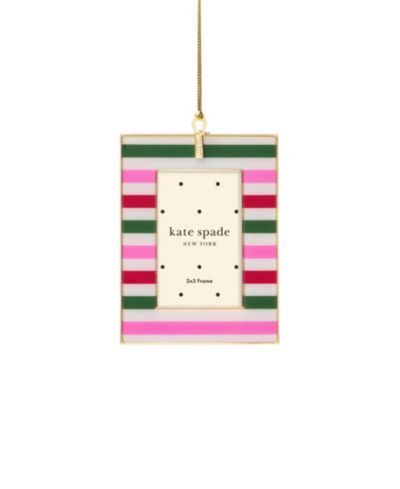 Украшение Kate Spade Be Jolly Mini Frame Ornament, stripe
