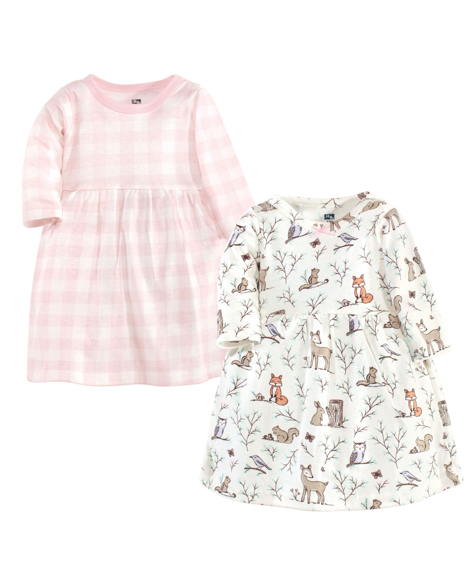 Hudson Baby Baby Girls Hudson Twin Long-Sleeve Dress Bundle