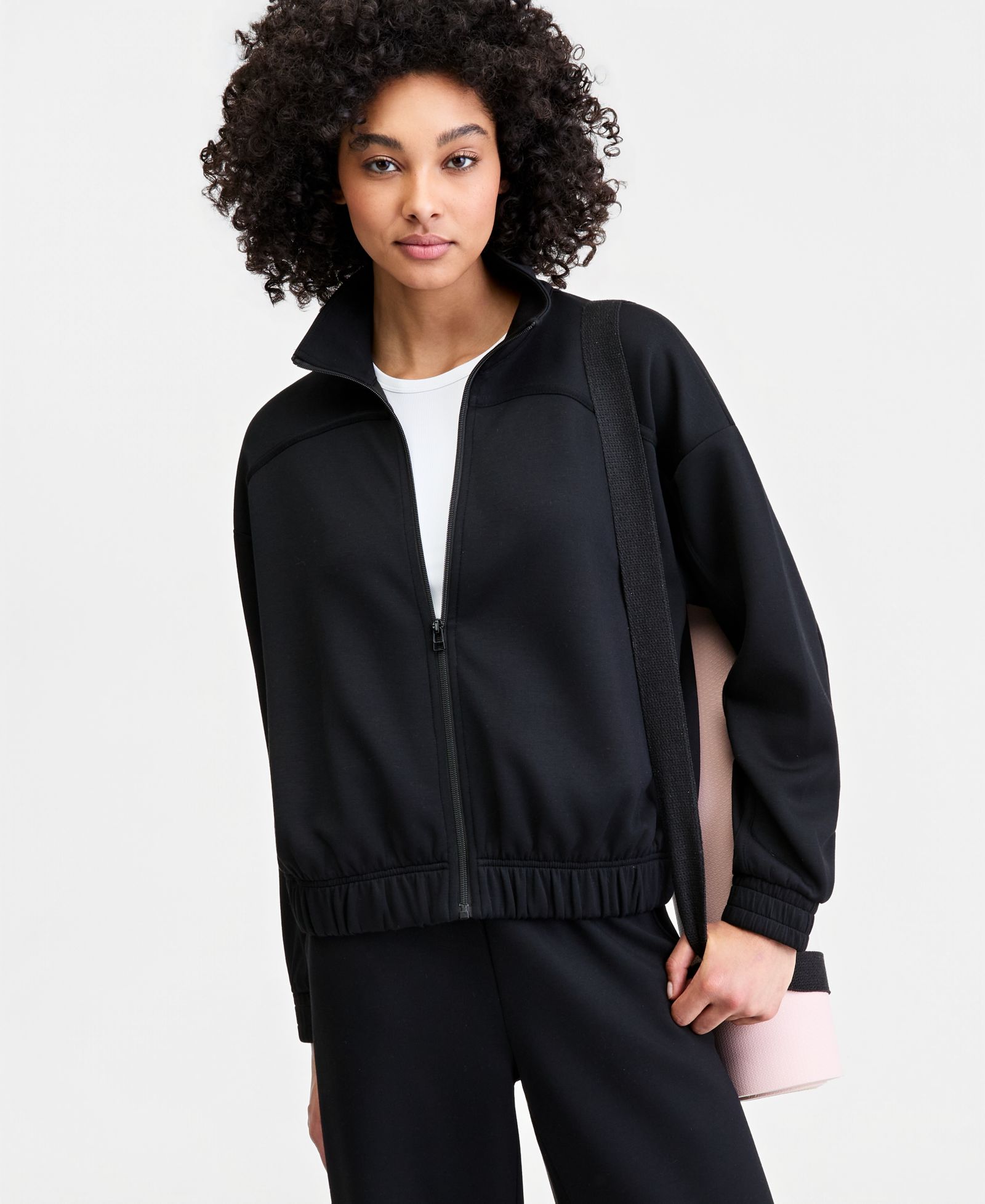 ID Ideology Женский Butter Soft Funnel-Neck Full-Zip Jacket, Macy's Exclusive
