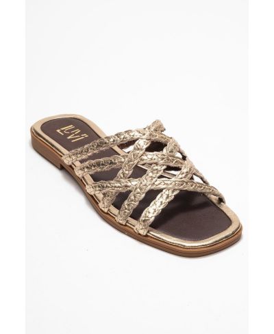 Женские кожаные сандалии-мюли Forever & Always Shoes Alisha