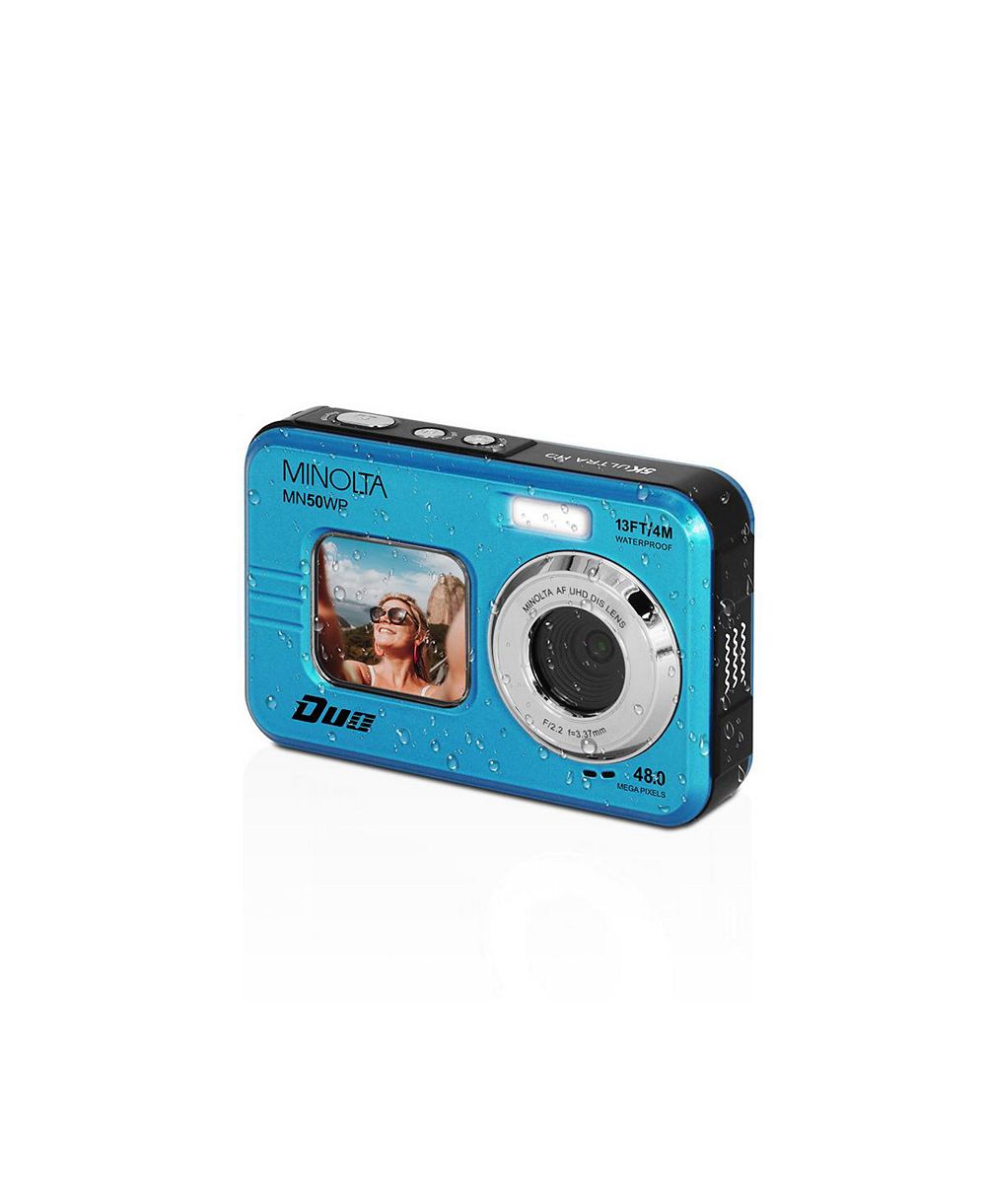 Minolta MN50WP 48MP 5K Ultra HD Dual LCD Screen Waterproof Digital Camera