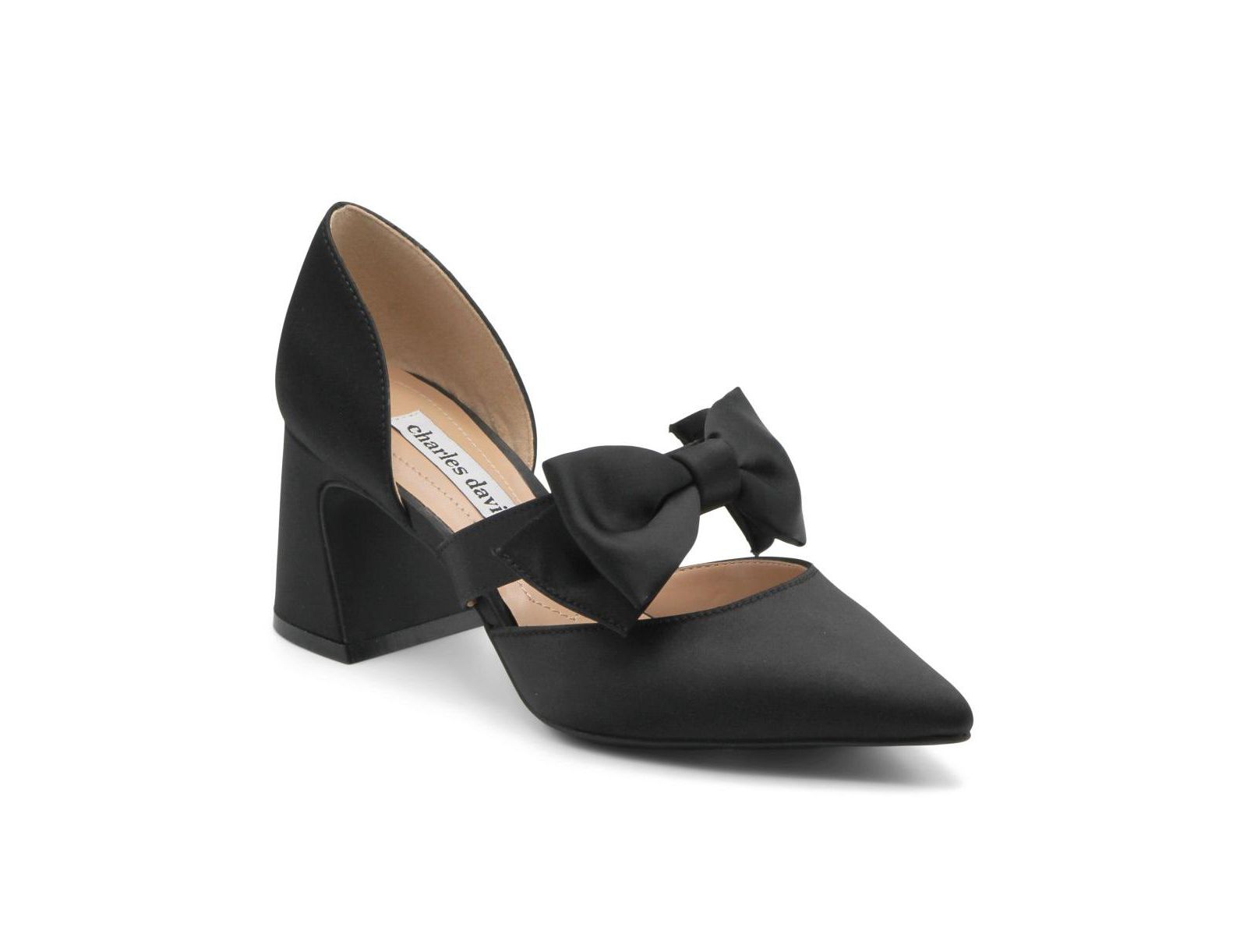 Charles David Women's Andre Chunky Heel Dress Bow