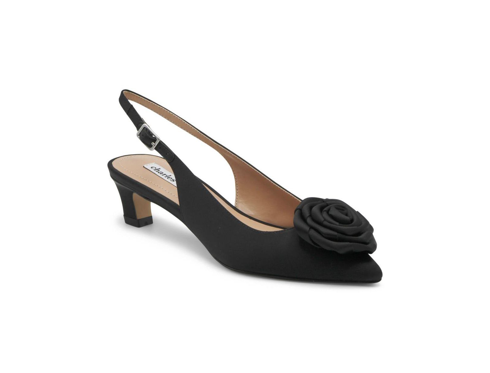 Charles David Женские платья-сарафаны Aleph Slingback Low Heel Rosette