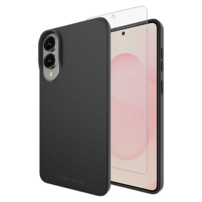 Case-Mate Tough Case and FlexiShield Screen Protector Slim 12-Ft Drop Protection 2-Piece Bundle for Samsung Galaxy S 2025 Slim