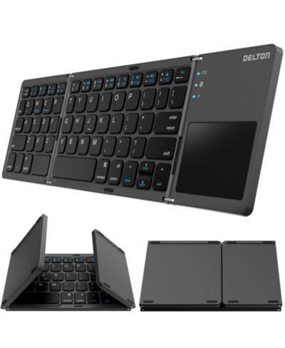 Портативная складная Bluetooth-клавиатура Delton F75 с тачпадом