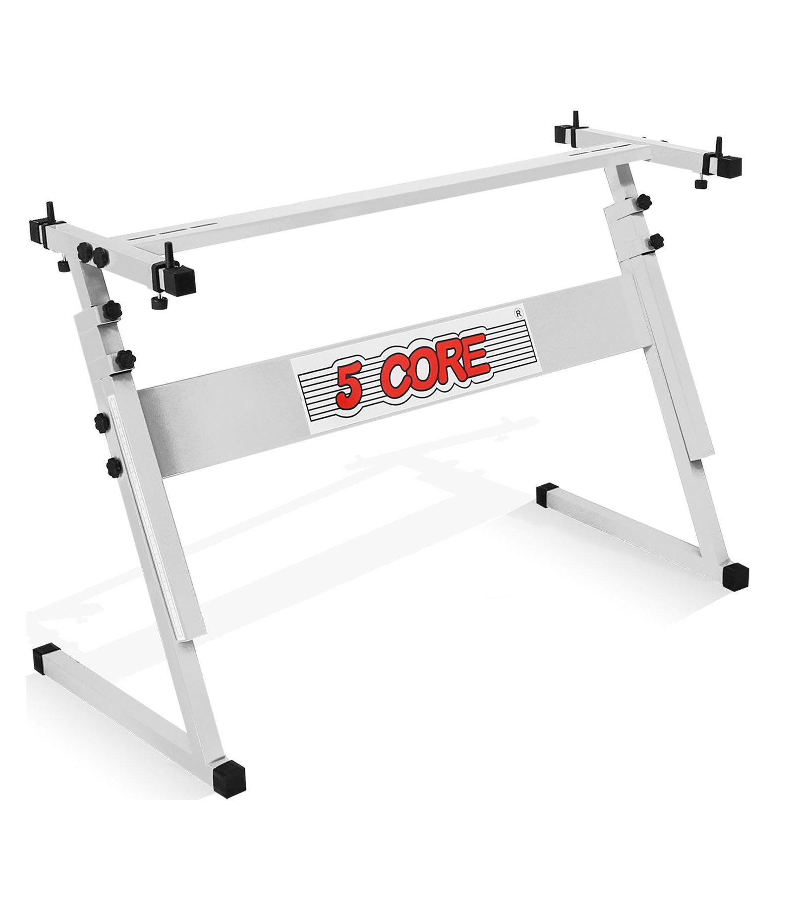 5 Core Z-Style Height Adjustable Keyboard Stand, Fits 61-Key Keyboards