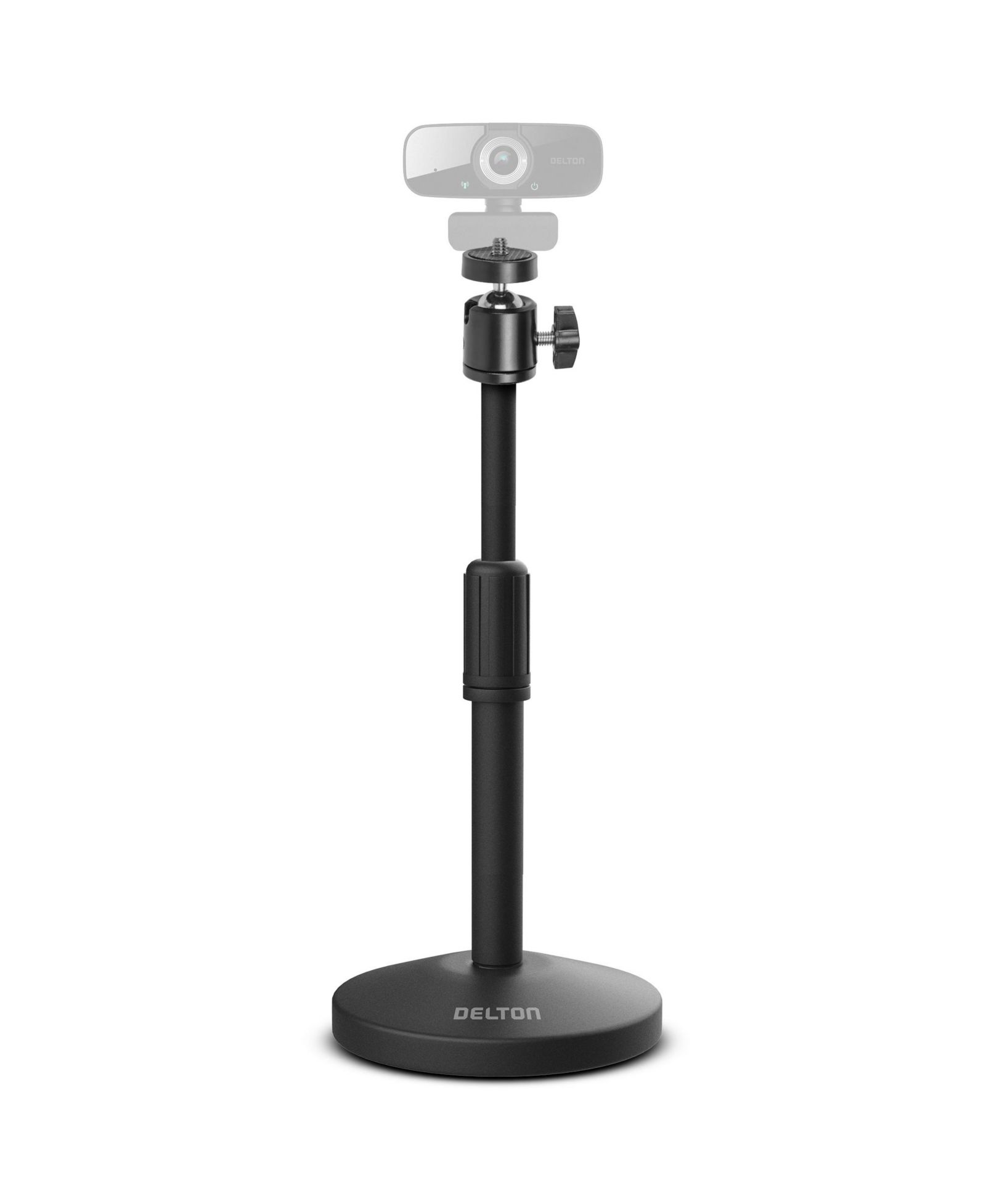 Delton T301 Adjustable Height 360° Swivel Webcam Stand for 1/4-inch Mounts