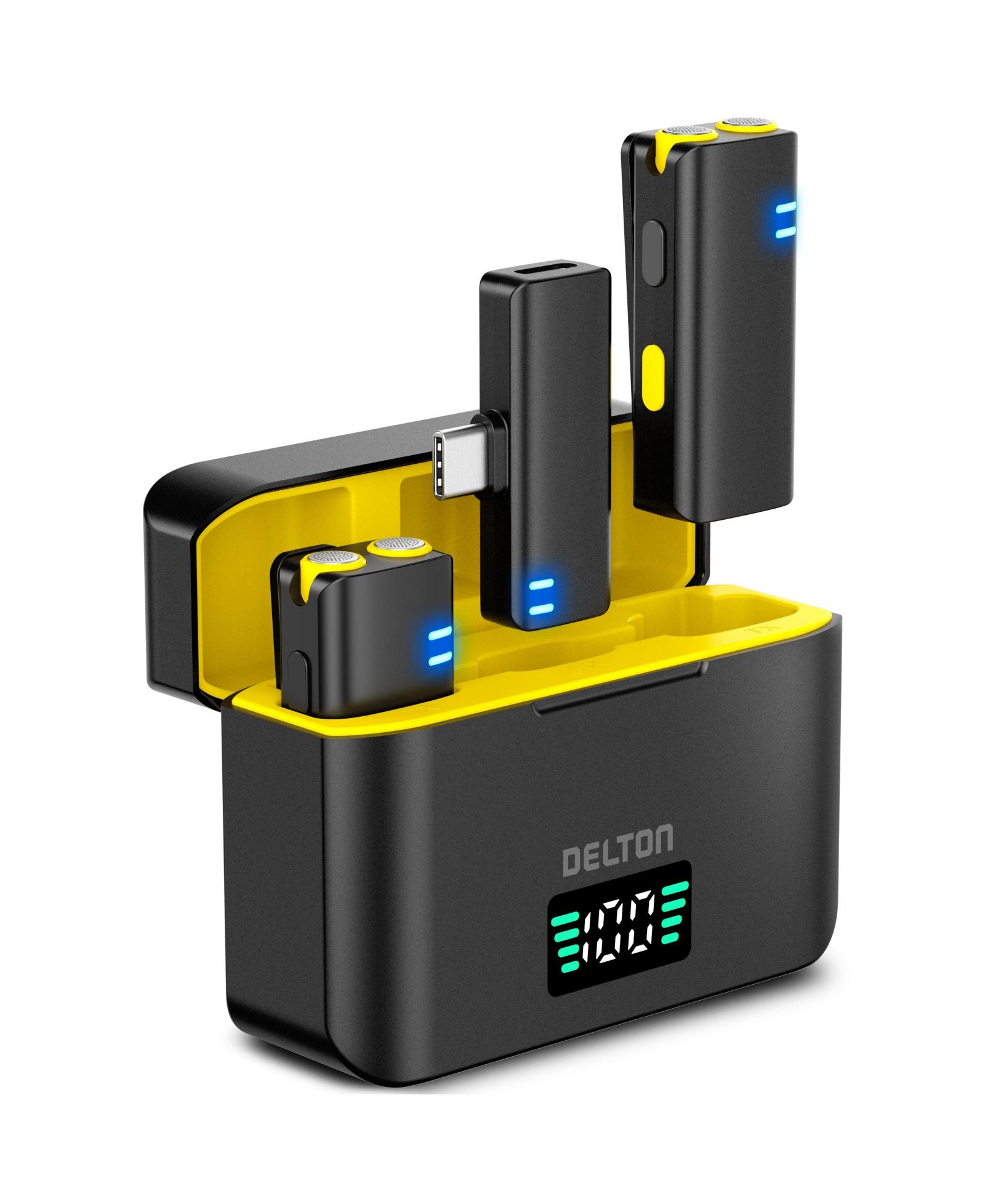 DELTON M27 USB-C беспроводные петличные микрофоны