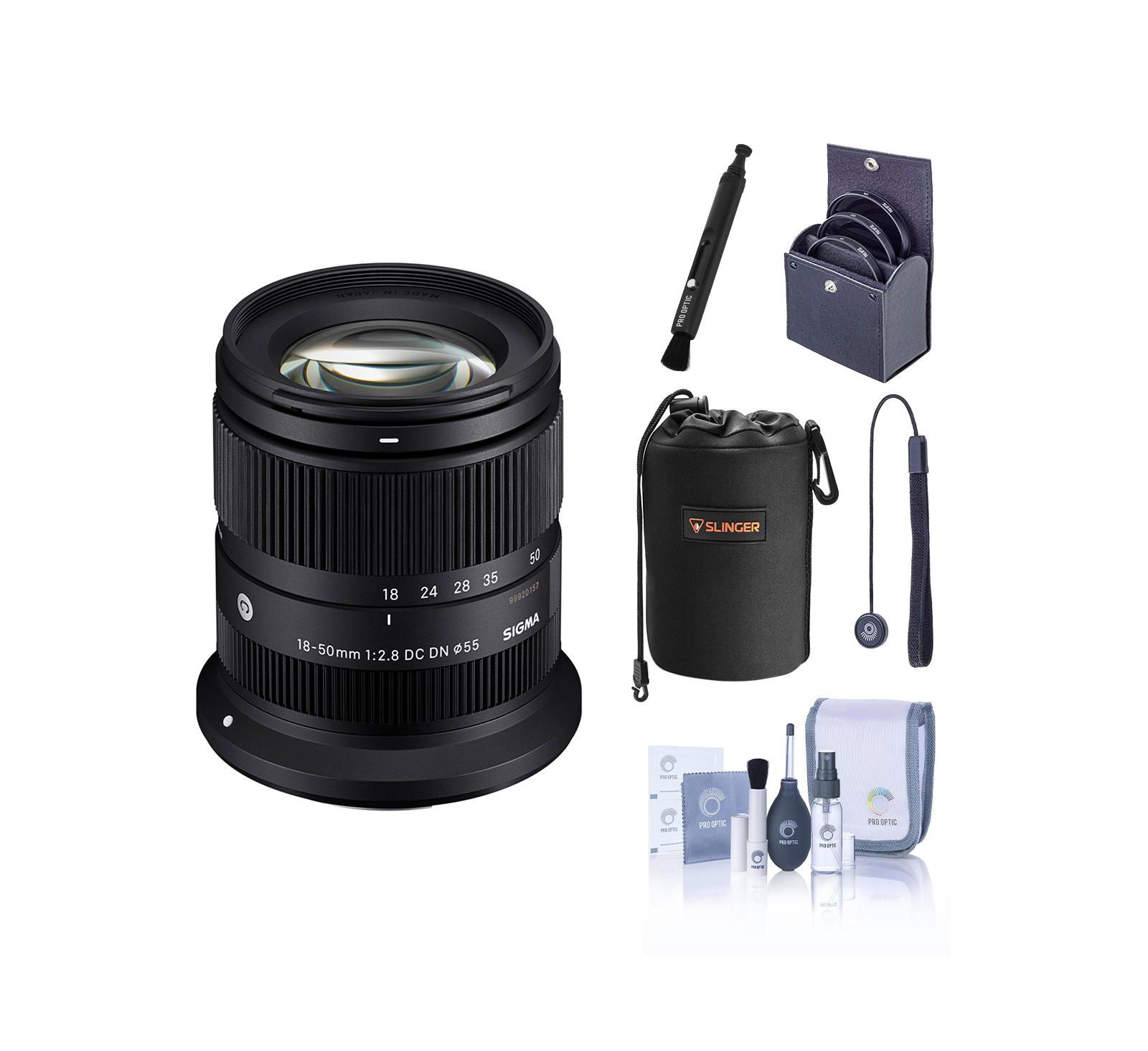 Sigma 18-50mm f/2.8 DC DN Contemporary Lens for Canon RF, w/Included Value