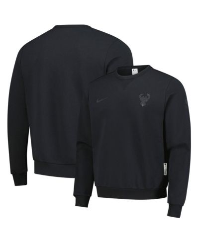 Nike Men's Black Milwaukee Bucks Authentic Standard Issue Travel Dri-FIT Pullover Sweatshirt