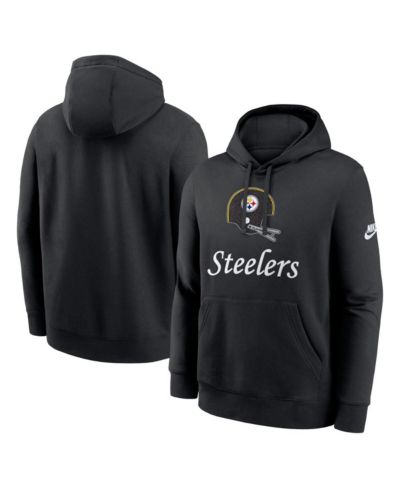 Nike Men's Black Pittsburgh Steelers Best Season Rewind Club Pullover Hoodie