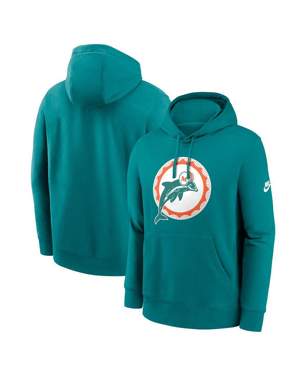 Nike Мужское худи Nike Club Fleece Pullover Aqua Miami Dolphins