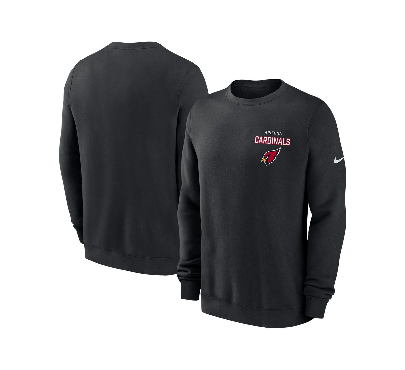 Мужская толстовка Nike Arizona Cardinals Primetime Club Fleece Pullover, черная