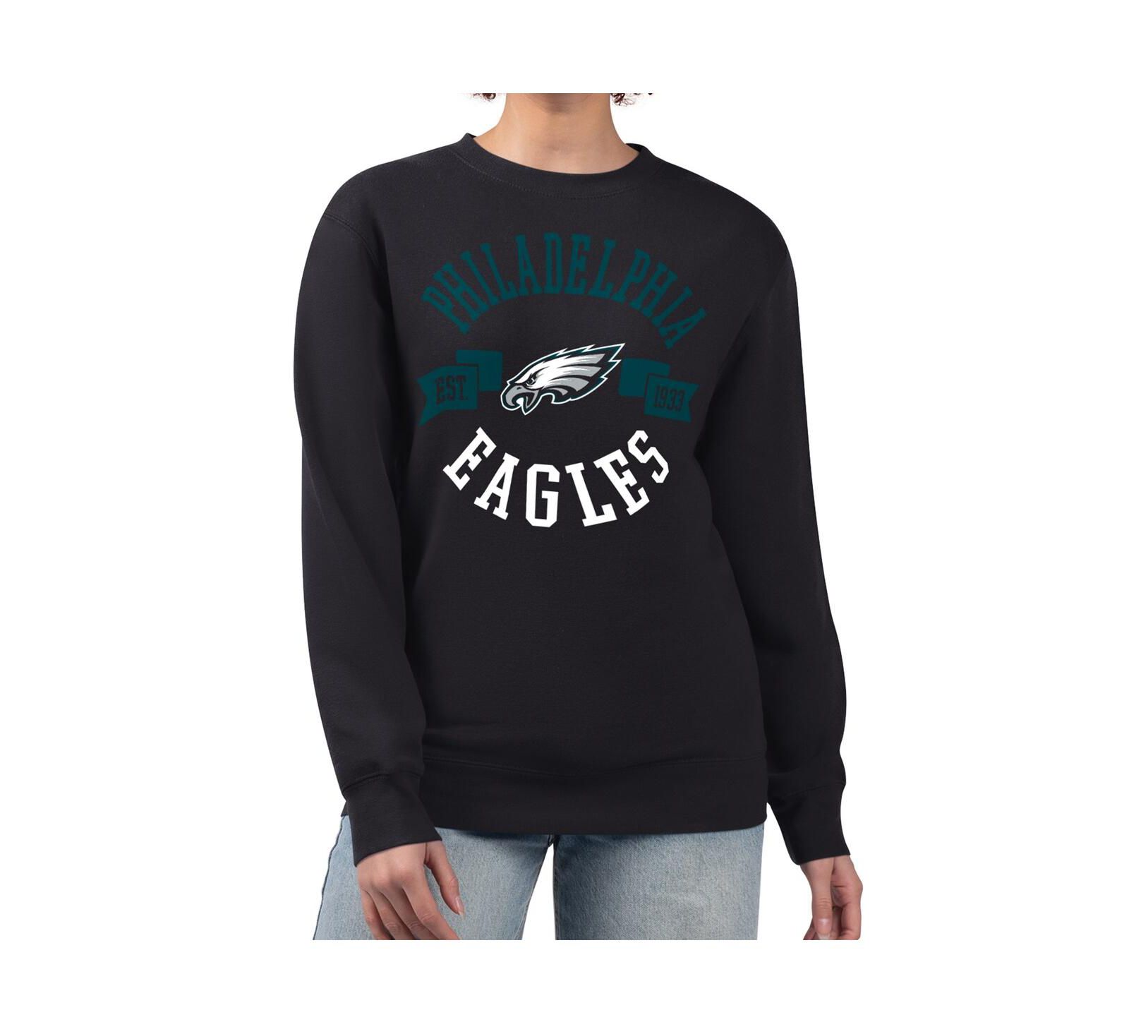 Женская толстовка G-III 4Her by Carl Banks Black Philadelphia Eagles Fleece Pullover
