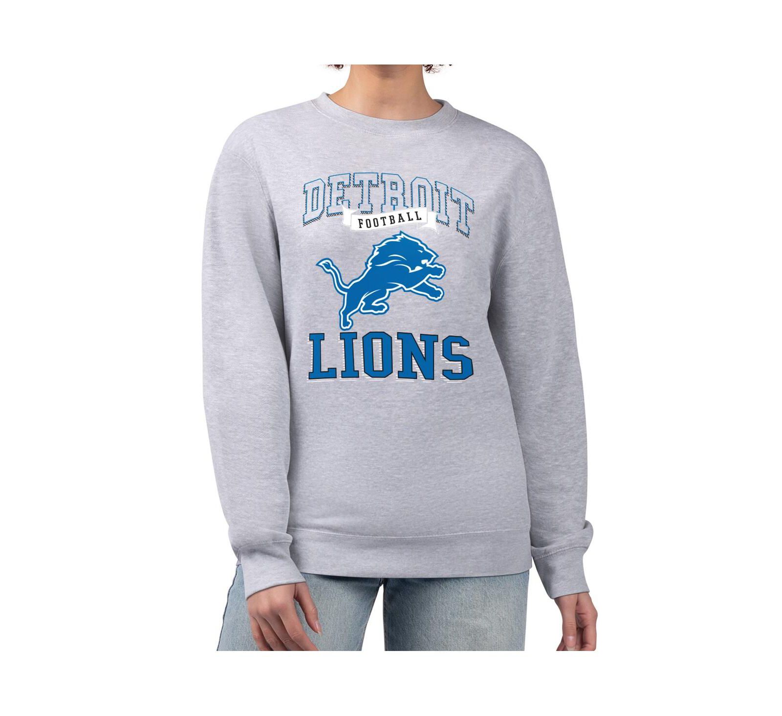 G-III 4Her by Carl Banks Женский свитшот Detroit Lions, меланж серый