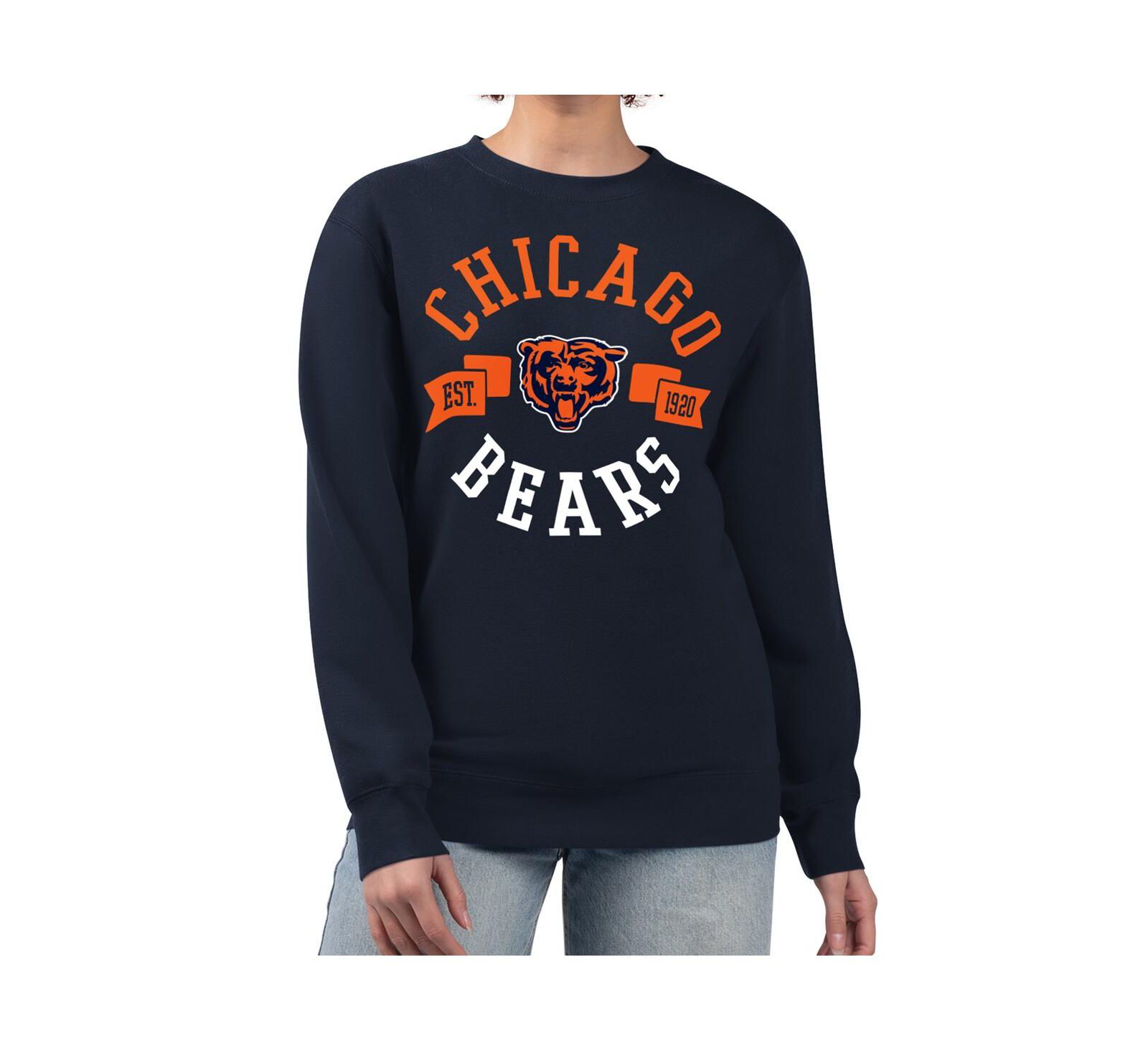 G-III 4Her by Carl Banks Женское худи с принтом Chicago Bears Navy