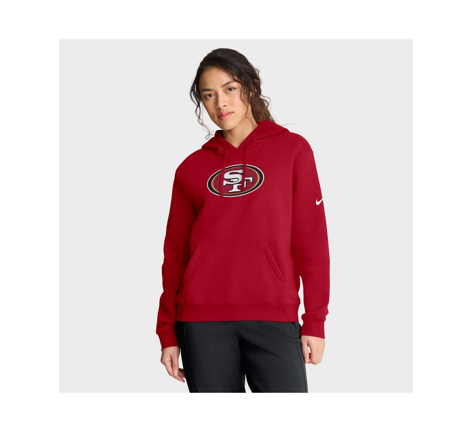 Женское худи Nike Scarlet San Francisco 49ers Club Fleece Pullover