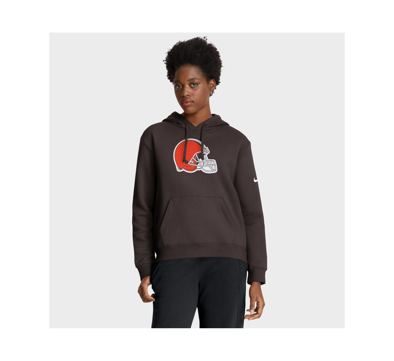 Nike Women's Brown Cleveland Browns Club Fleece Pullover Hoodie