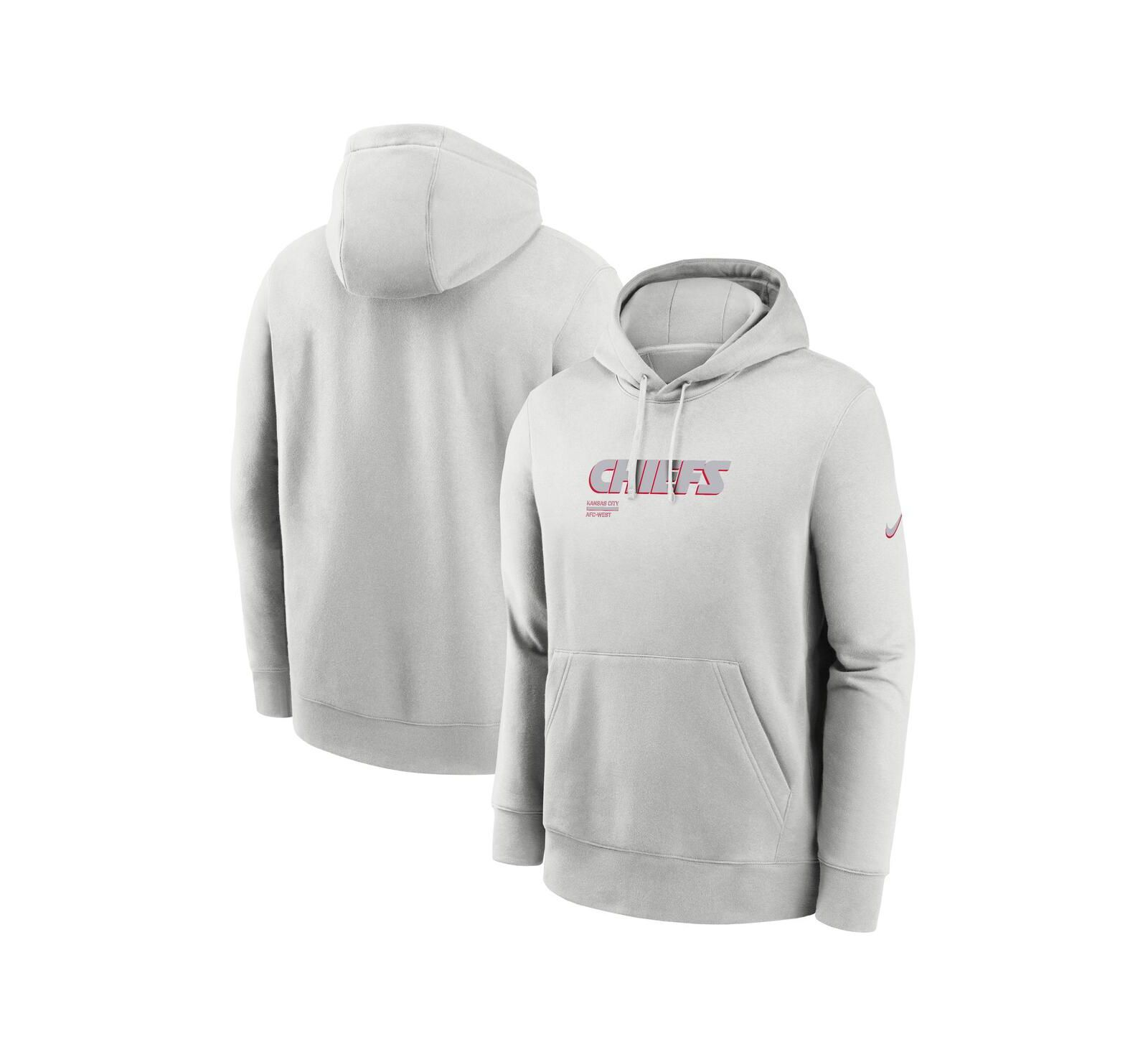 Nike Men's Gray Kansas City Chiefs Edge Pack French Terry Club Pullover Hoodie