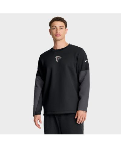Мужская футболка Nike Black Atlanta Falcons Sideline Coach Therma-FIT Long Sleeve