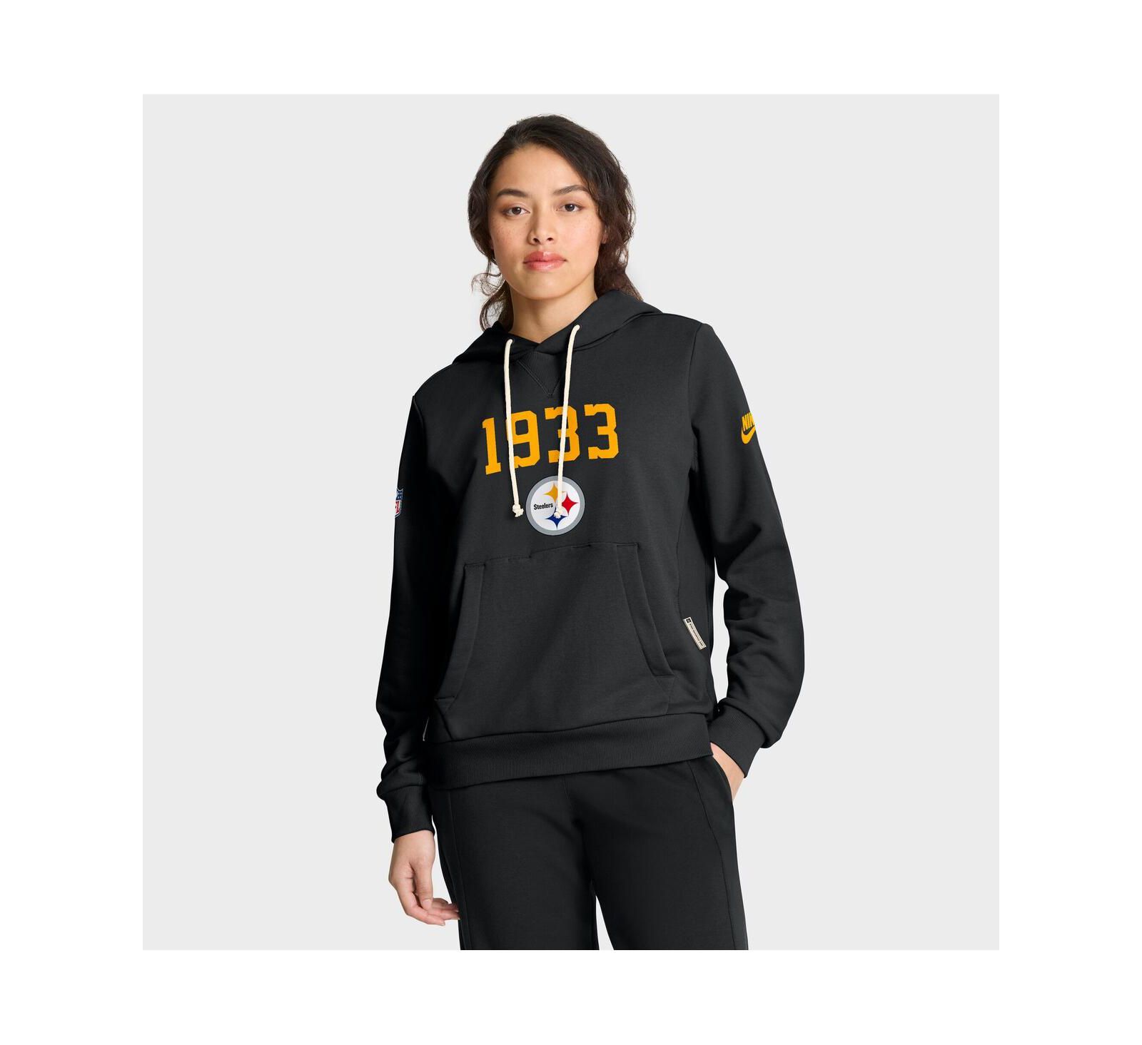 Женское худи Nike Black Pittsburgh Steelers Dri-FIT