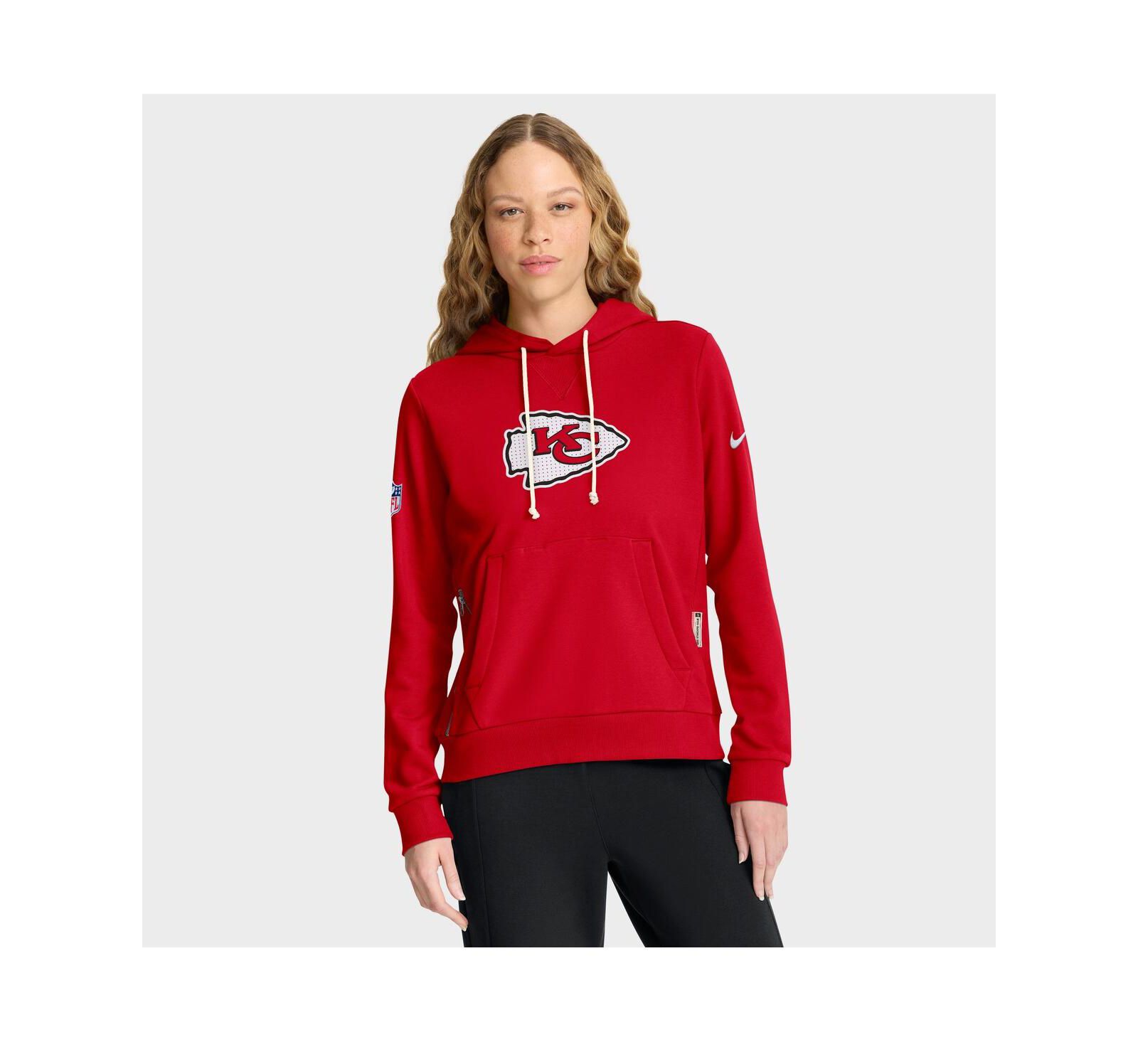 Nike Women's Red Kansas City Chiefs Sideline Standard Issue Initial Home Dri-FIT Hoodie