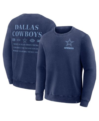 Мужской свитшот Fanatics Dallas Cowboys Deep Route Pullover Navy