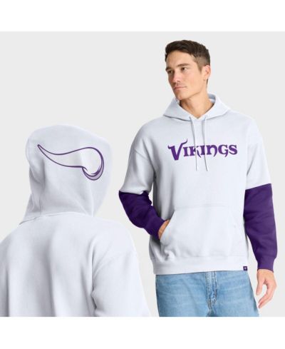 Fanatics Мужское худи Minnesota Vikings Helmet Alt Pullover, белое