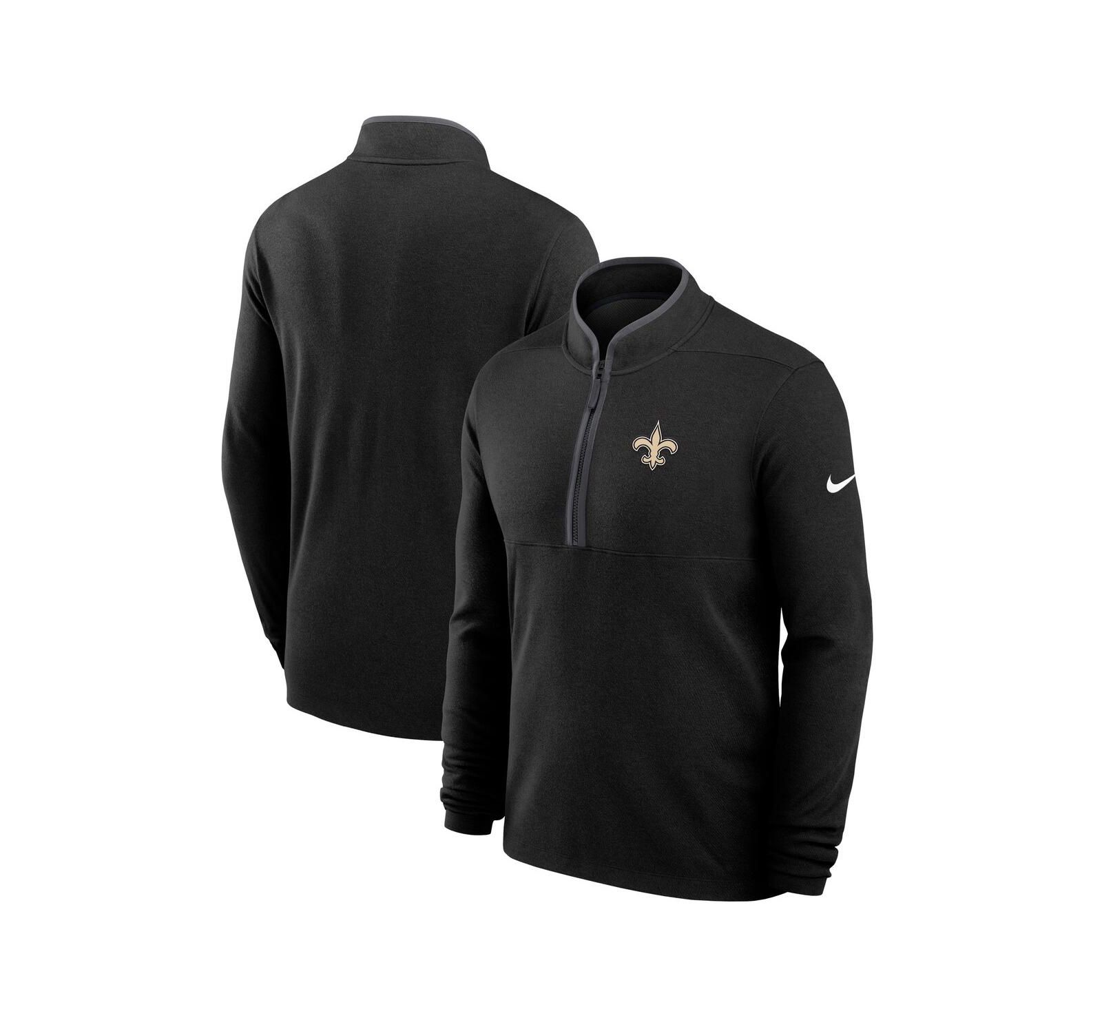 Мужское полуzi-худи Nike Black New Orleans Saints Lightweight Victory Dri-FIT