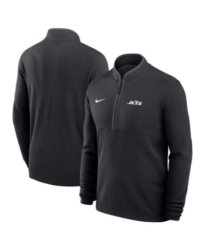Nike Men's Black New York Jets Lightweight Victory Dri-FIT Half-Zip Pullover Hoodie